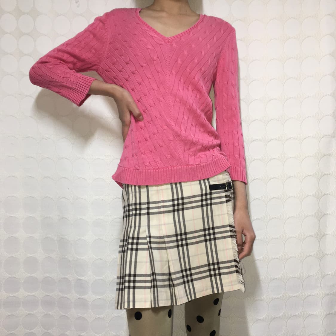 ralph lauren핑크 실크 니트 상품이미지1