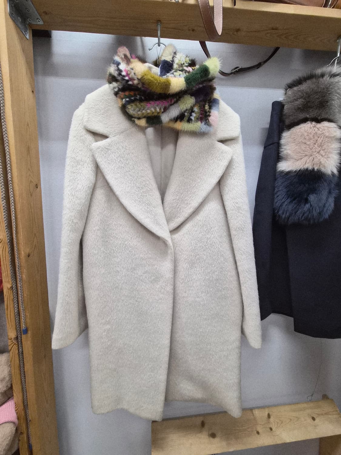 지고트 알파카 아이보리코트 상품이미지1