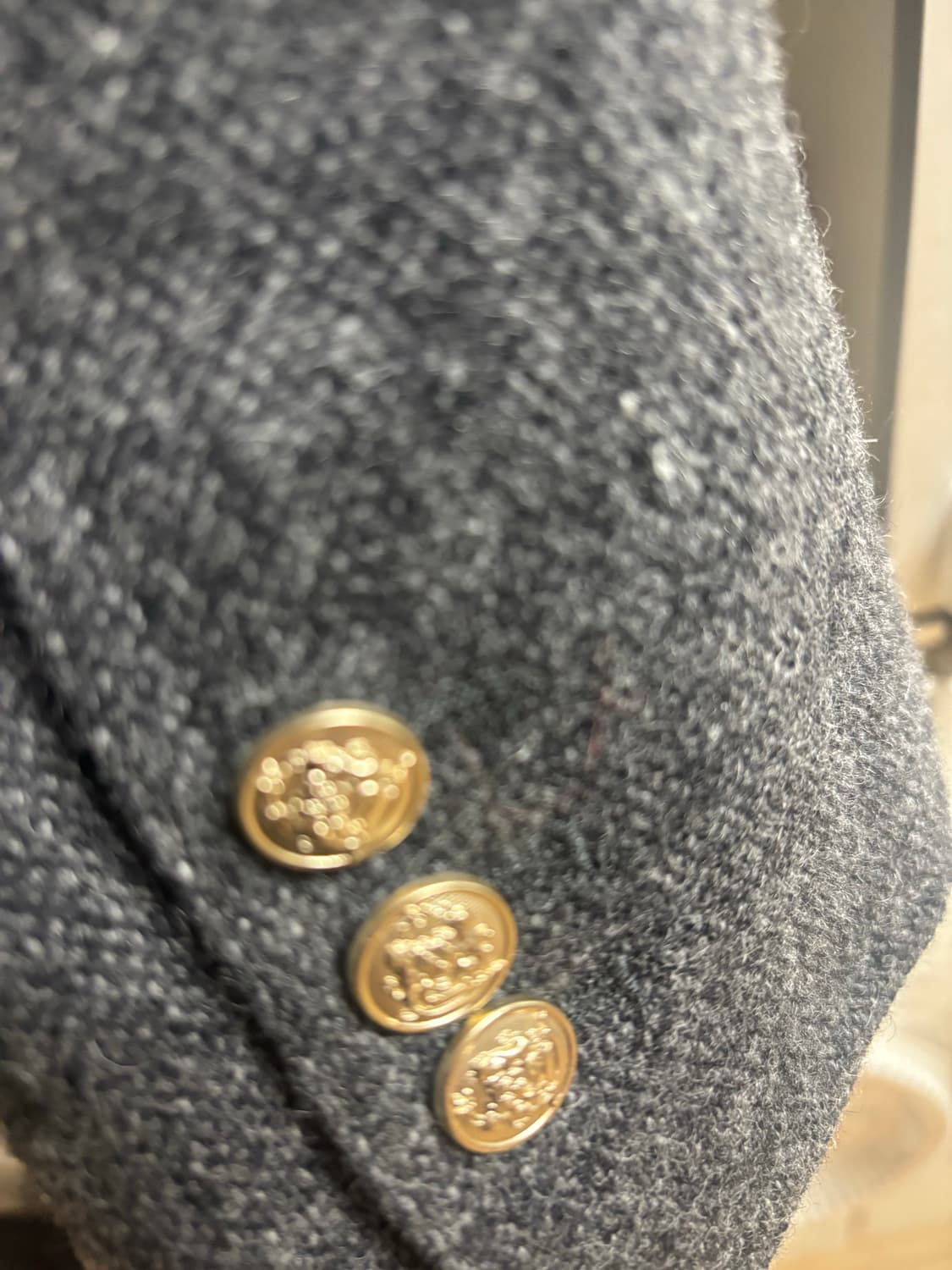 룩캐스트 베이비 알파카 트위드 자켓 차콜 S(안감누빔O) 정가 268,0 상품이미지9