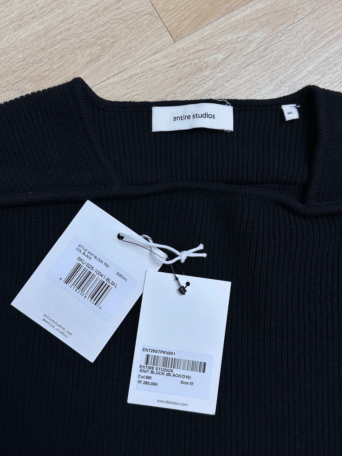 [M/L] 엔타이어 스튜디오 반팔 니트 상품이미지5