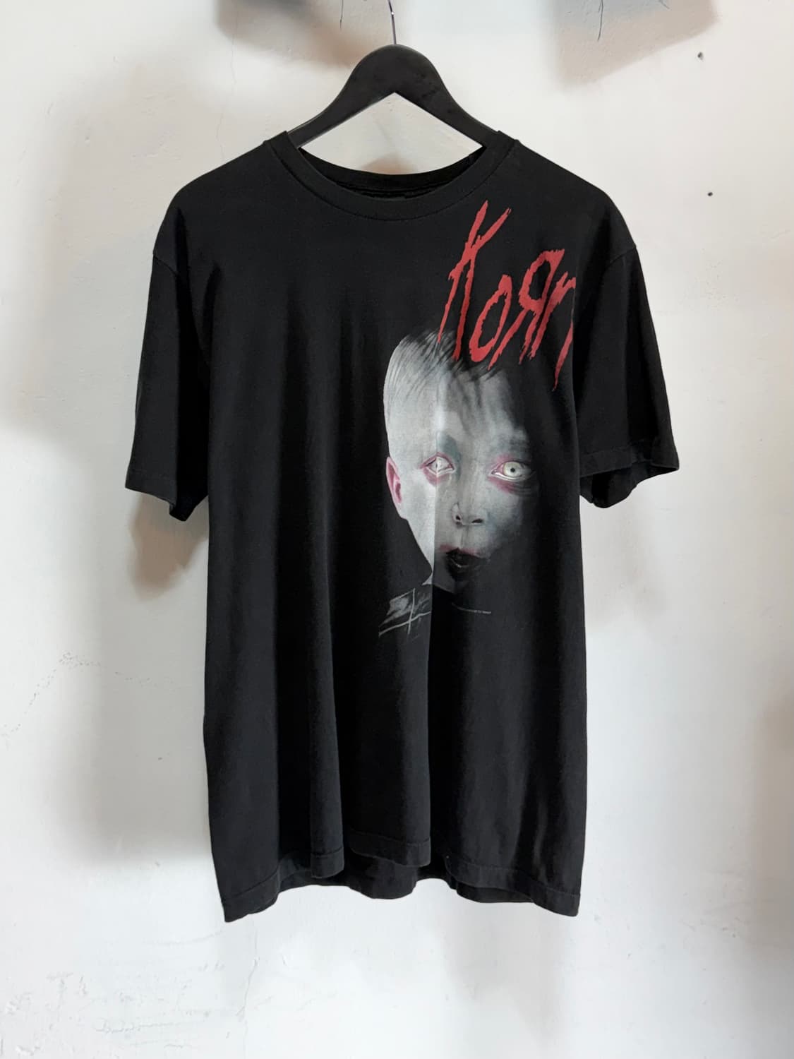 00’s 빈티지 콘 티셔츠 Korn 밴드 티셔츠 밴드티 하드페이딩 상품이미지3