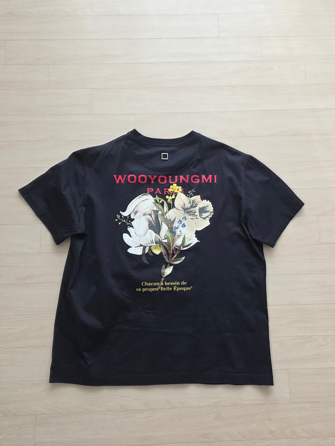 우영미 22ss 플라워 로고 네이비 48 상품이미지4