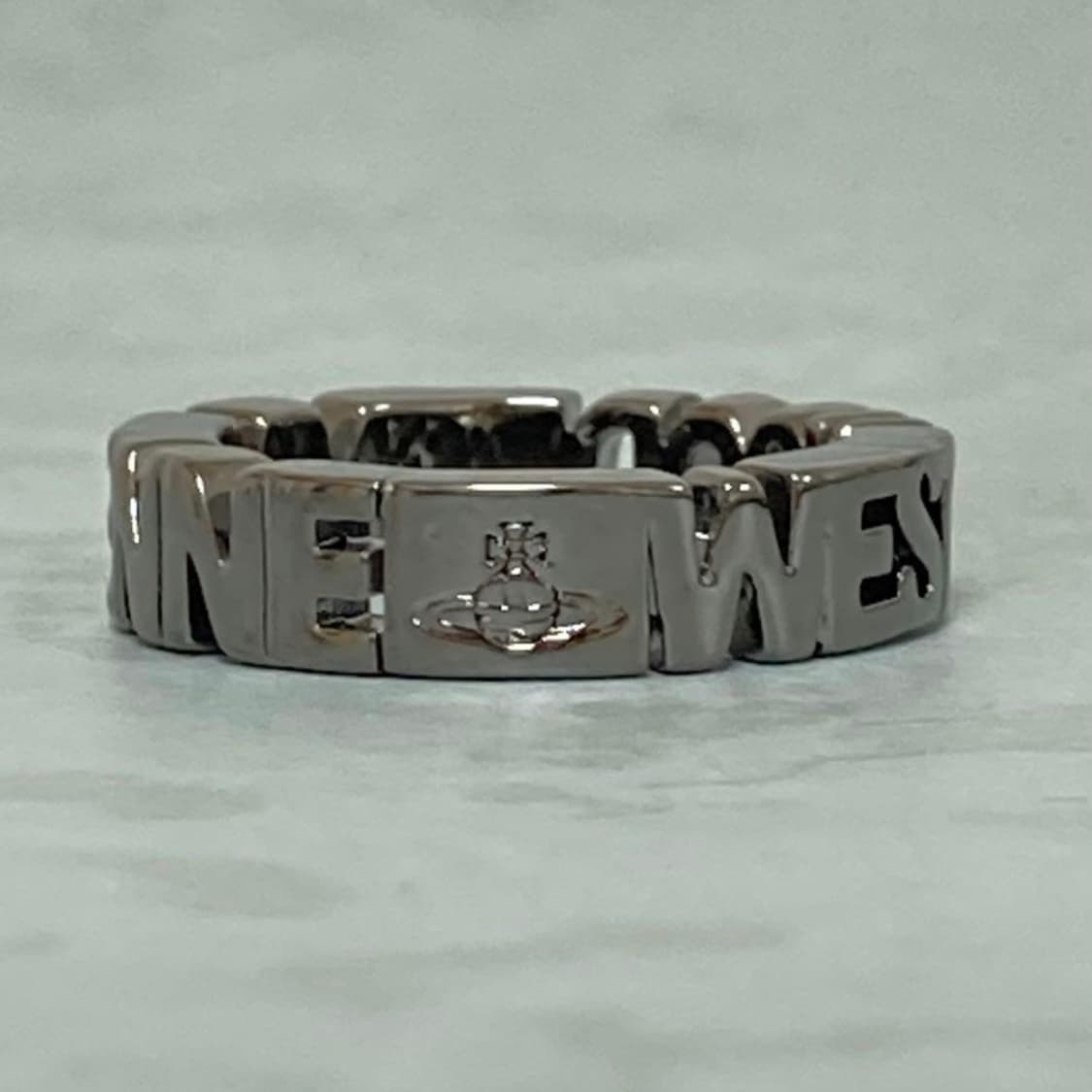 비비안 웨스트우드 레터링 orb 로고 반지(새상품) 상품이미지2