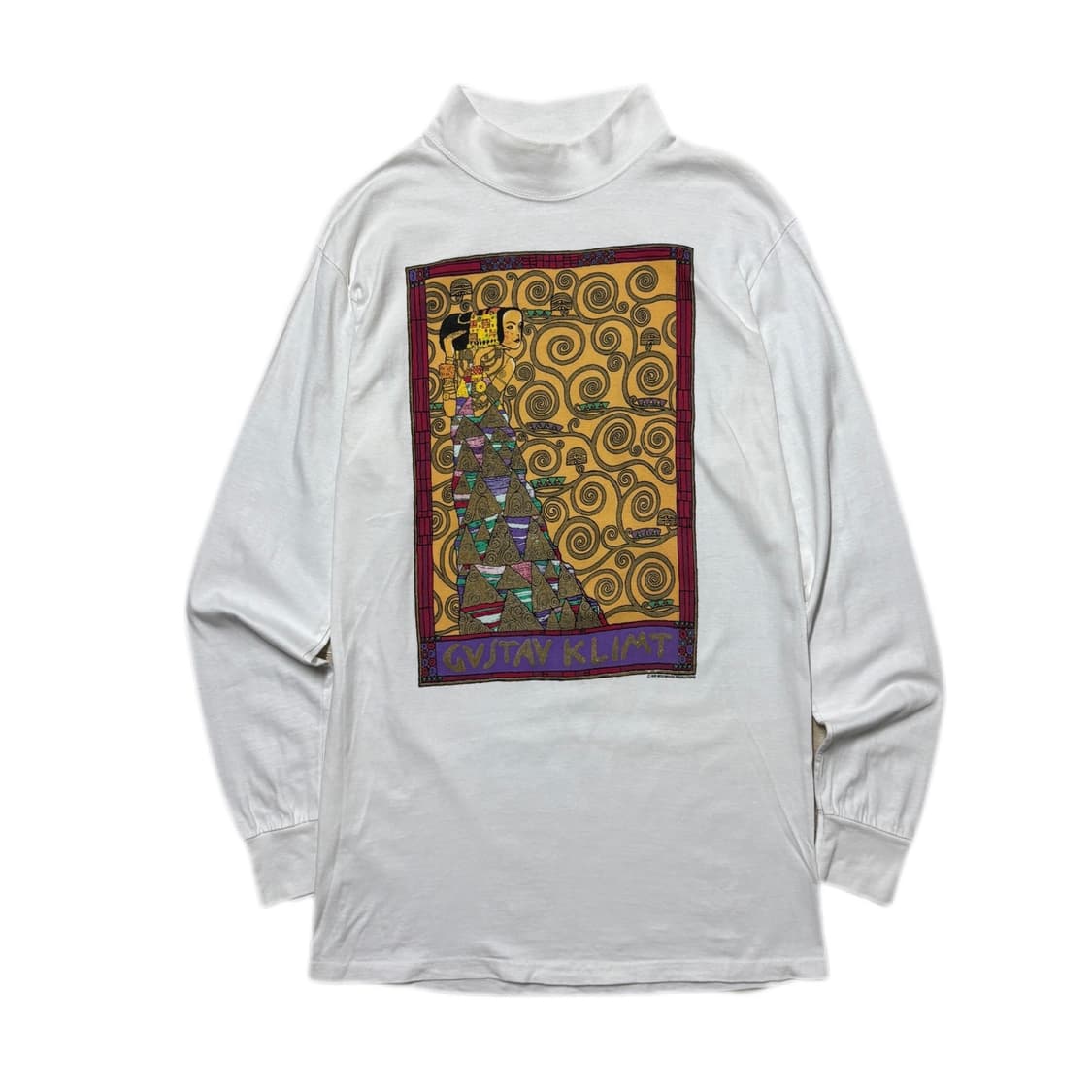 90’s Gustav Klimt 구스타프 클림트 USA 모크넥 롱슬리브 상품이미지1