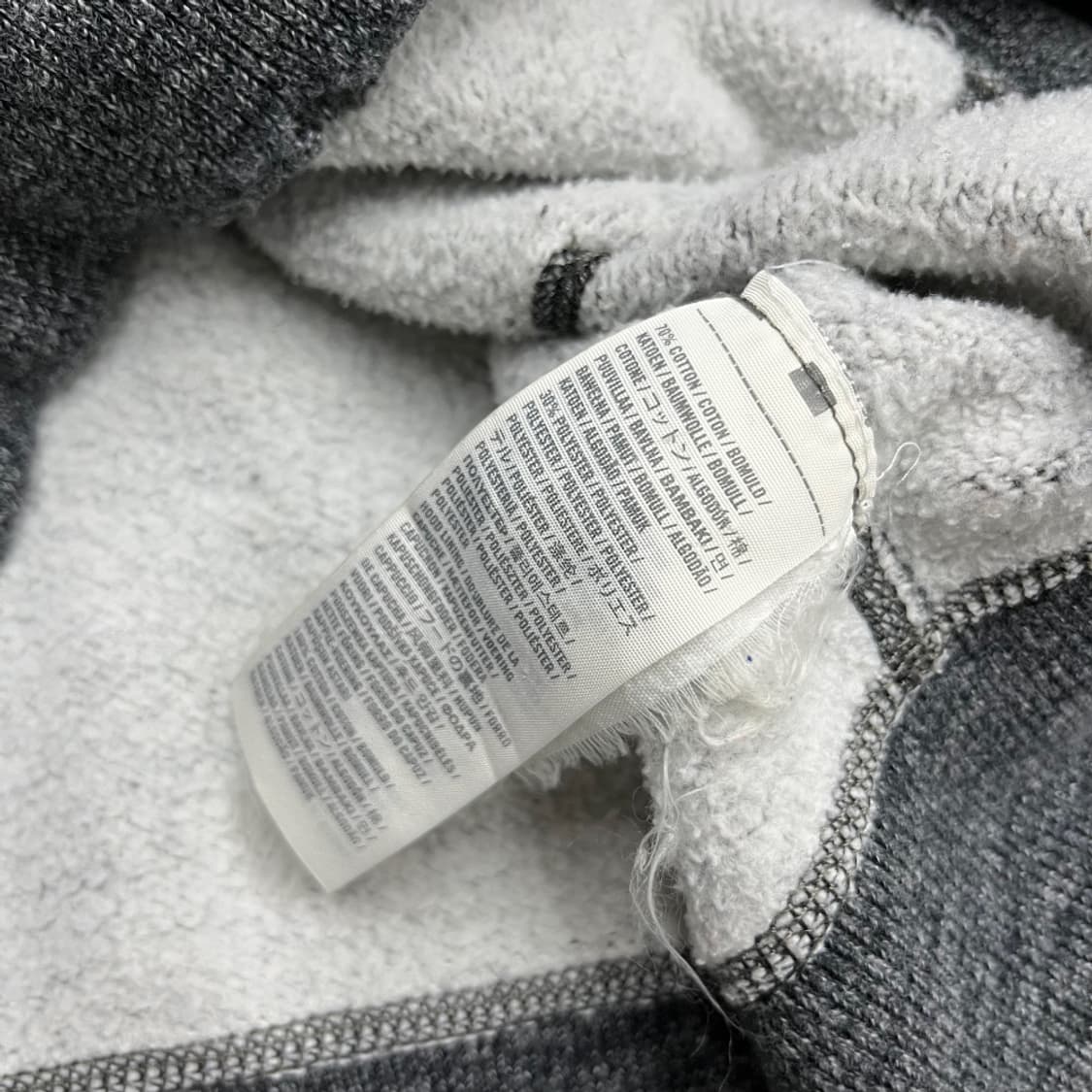 아베크롬비 센터로고 그레이 빈티지 후드집업 M 상품이미지7