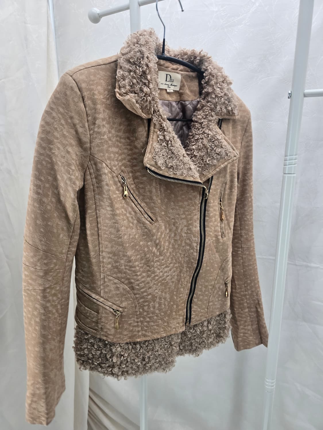 DIU 퍼 자켓 라이더 스타일 상품이미지1