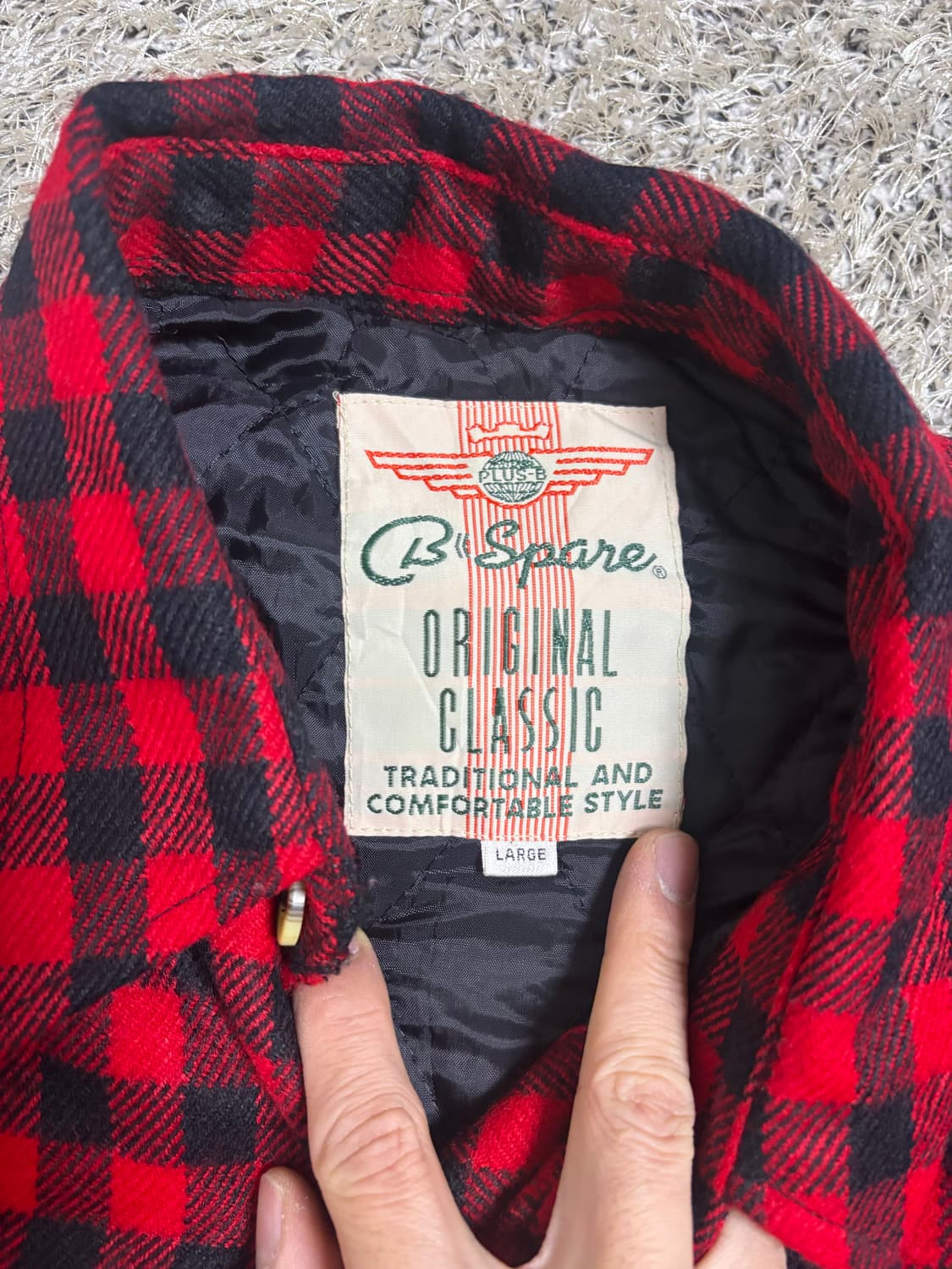 일본판 체크자켓 사이즈 105 상품이미지3