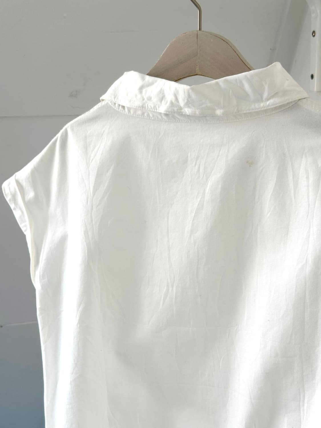 Dried cotton design shirred shirt top 상품이미지6