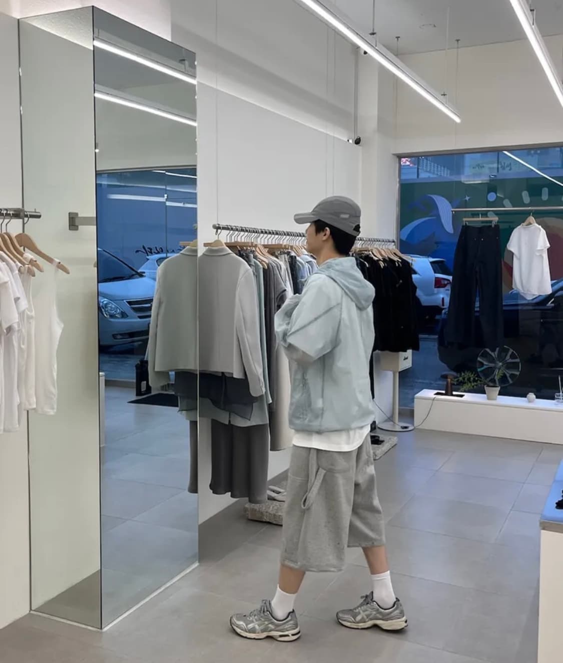 [XXL]무탠다드 시티레저 윈드브레이커 블루 상품이미지5