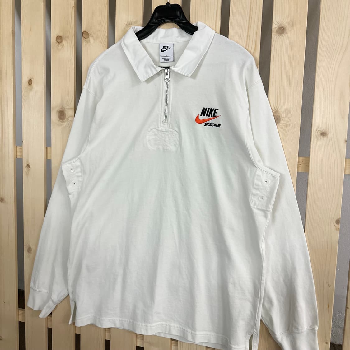 (L) 나이키 반집업 화이트 럭비티 상품이미지2