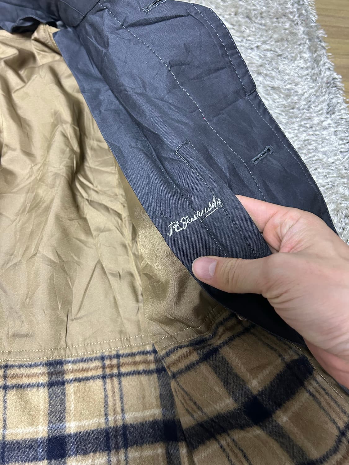 일제 긴자 트랜치코트 내피 포함 사이즈 105 상품이미지5