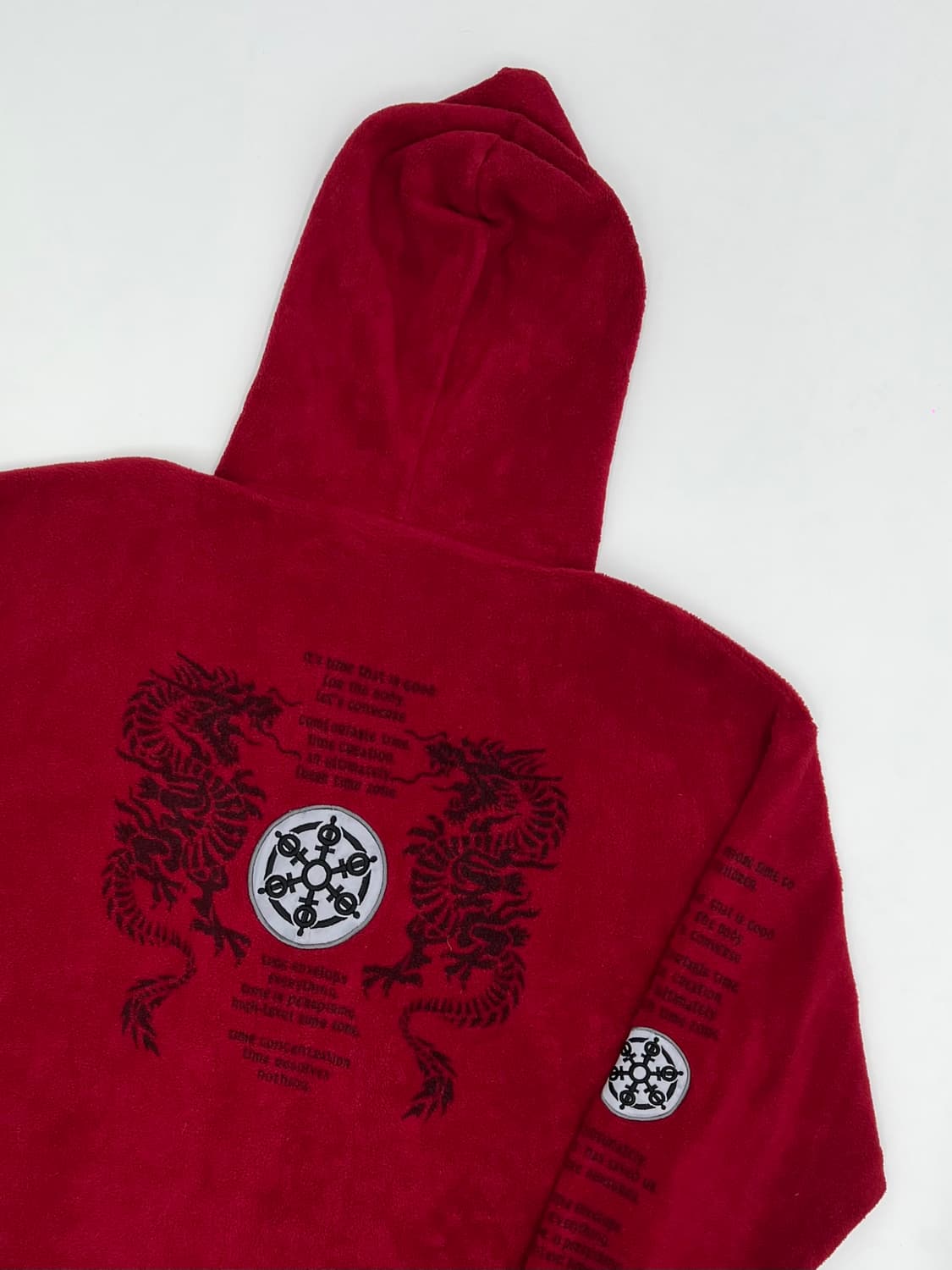 빈티지 오리엔탈 무드 자수 플리스 자켓 상품이미지2