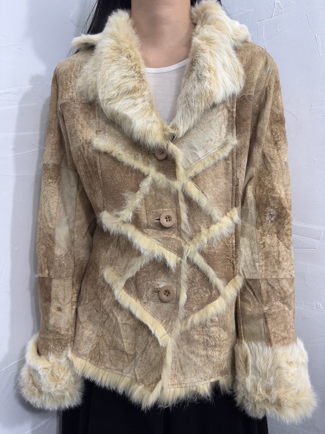 rabbit fur detail jacket 상품이미지2