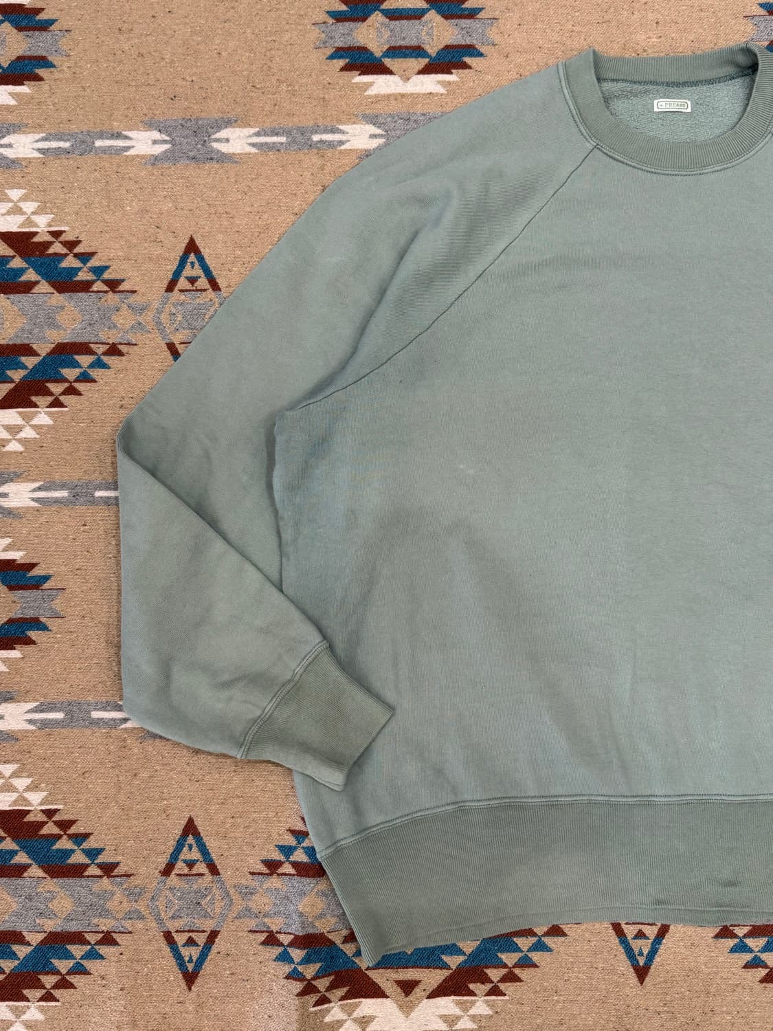 [3] 아프레쎄 빈티지 라이트 웨이트 스웻셔츠 그린 -26ss 상품이미지2