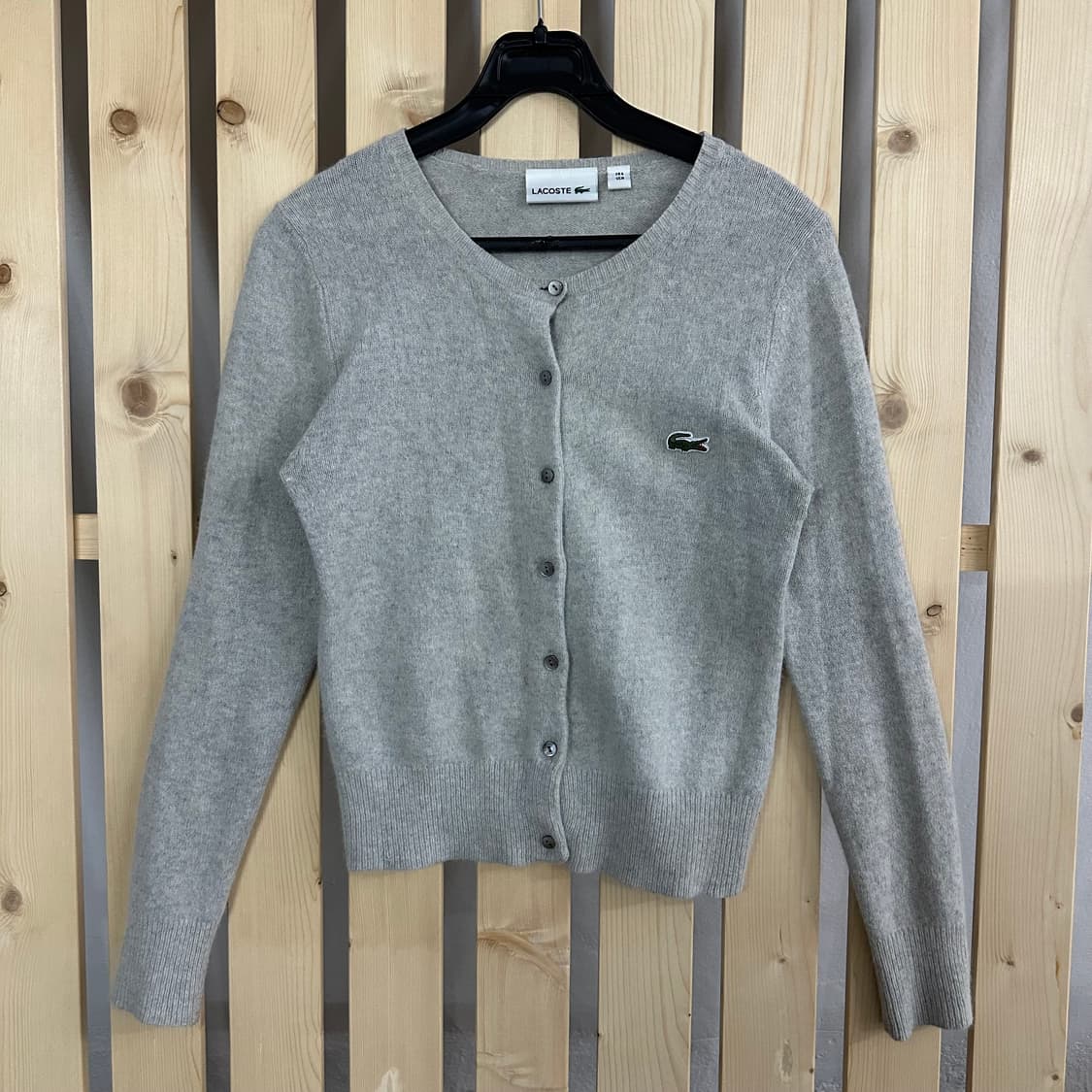 (S) 라코스테 그레이 니트 가디건 상품이미지1