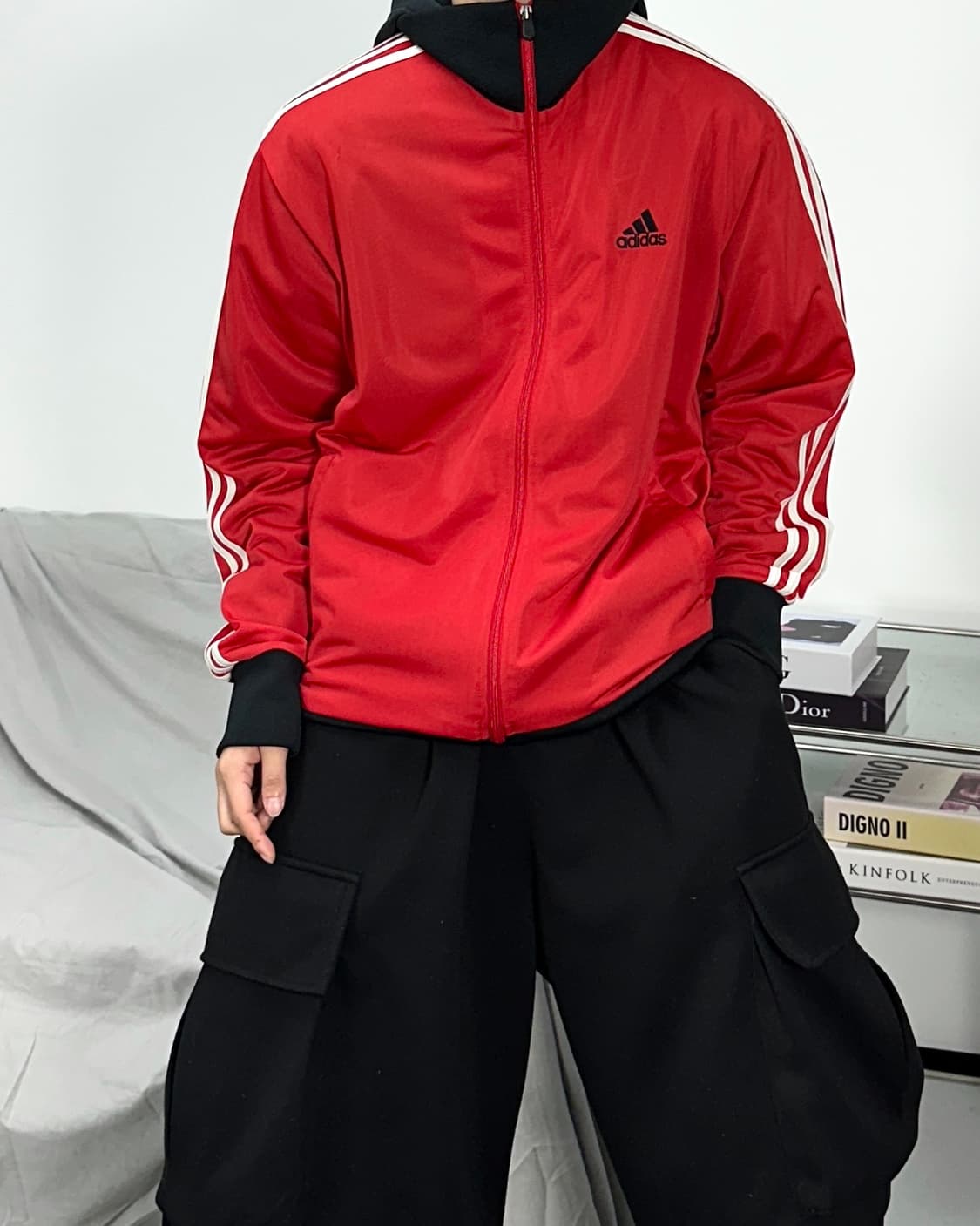 아디다스 00s 레드 트랙탑 져지 105 상품이미지2
