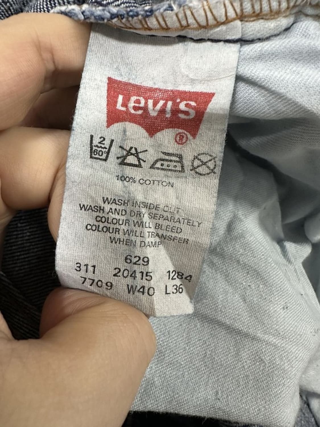 [W40L36] LEVI'S 리바이스629 80s UK 오렌지탭 빈티지 상품이미지6