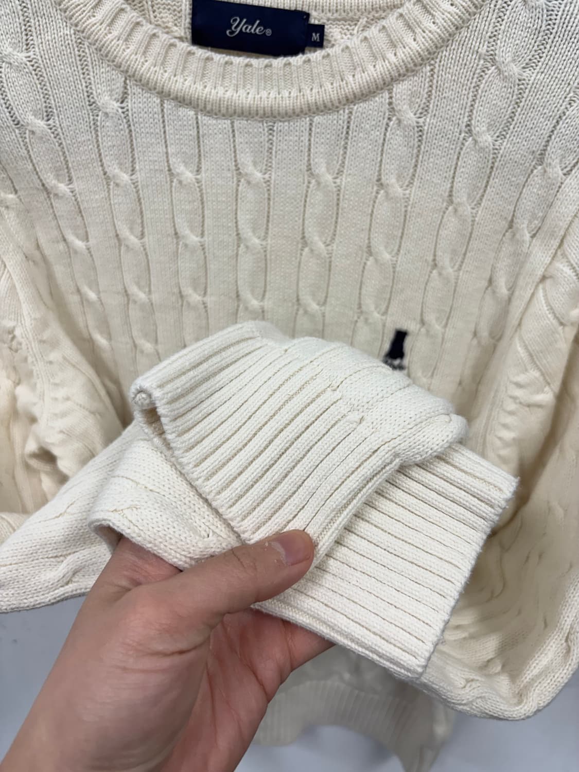 예일 케이블 니트 상품이미지3