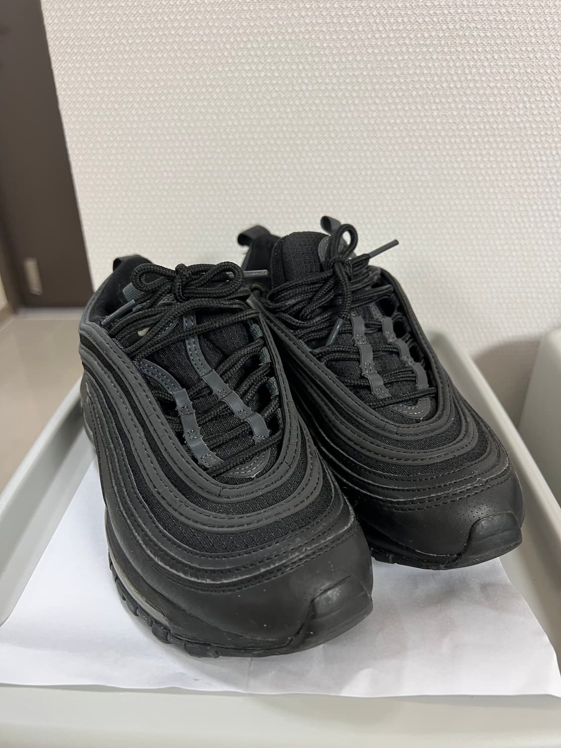 나이키 에어맥스 97 올블랙 235 상품이미지1