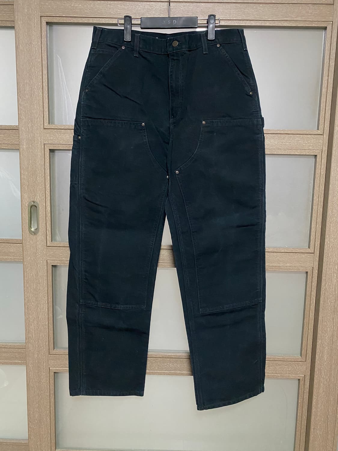 [36X34] 칼하트 빈티지 더블니 블랙 B136 상품이미지1