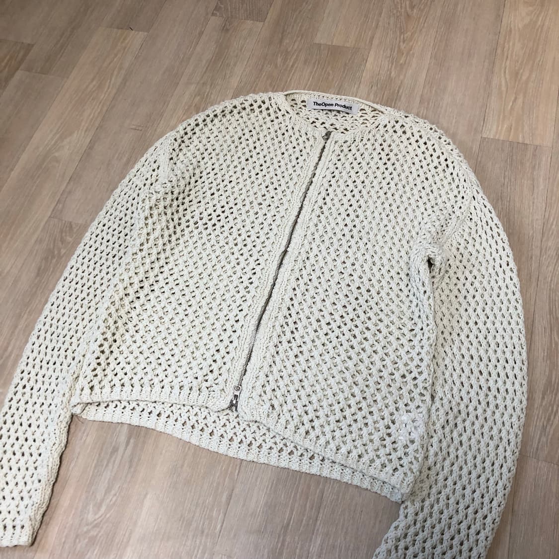 (3) 더 오픈 프로덕트 오픈YY 크로셰 집업 자켓 베이지 openyy 상품이미지10