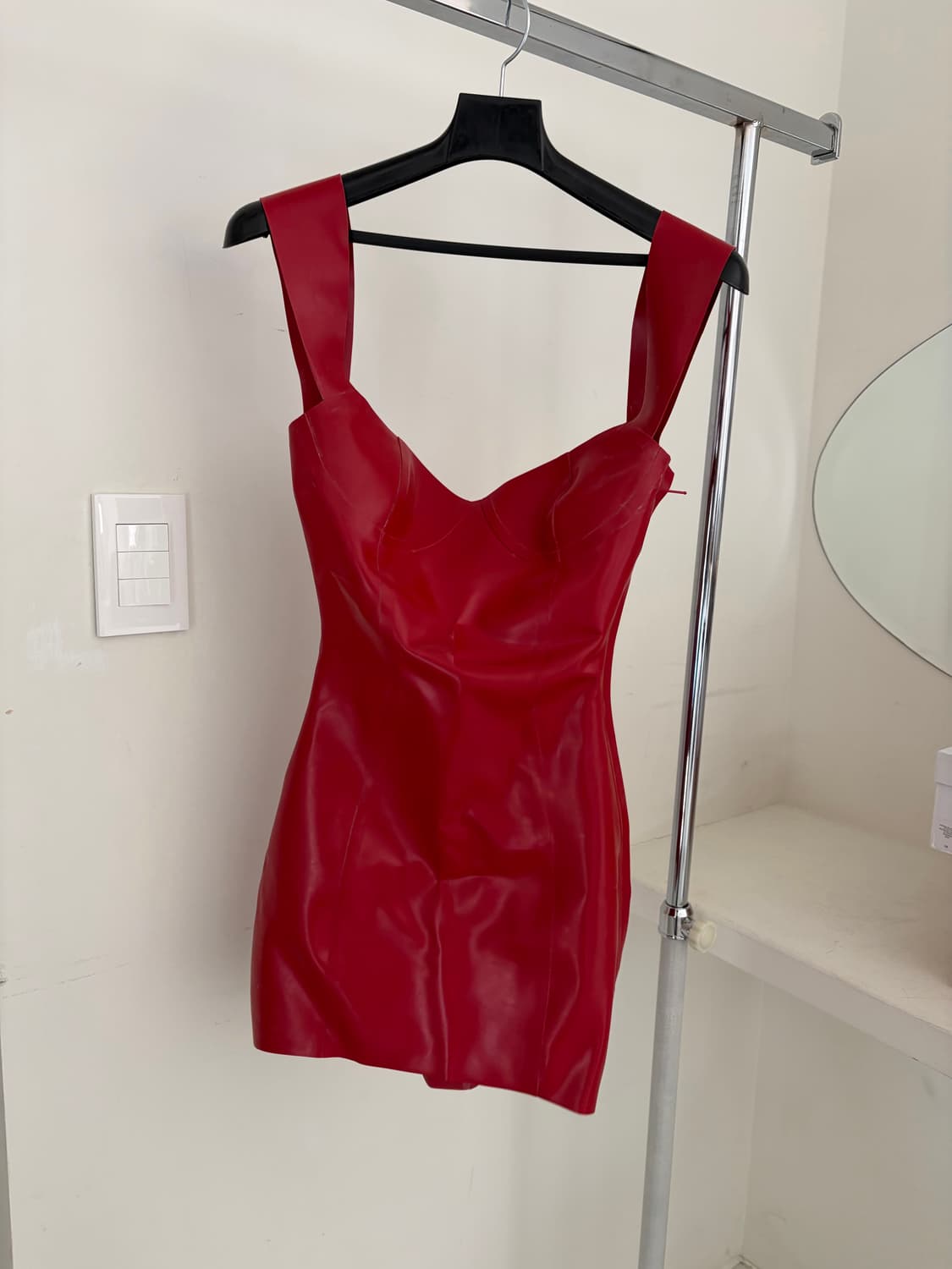 postergirl 라텍스 원피스 (레드) 상품이미지2