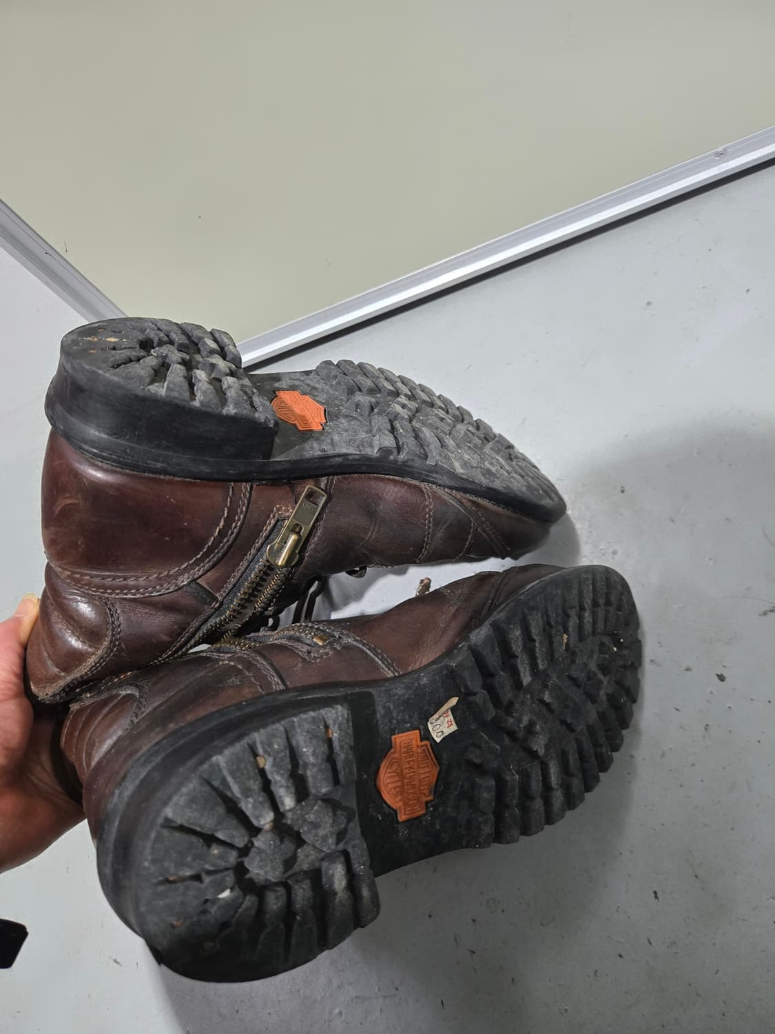 할리 데이비슨 브라운 바이커 부츠 상품이미지4