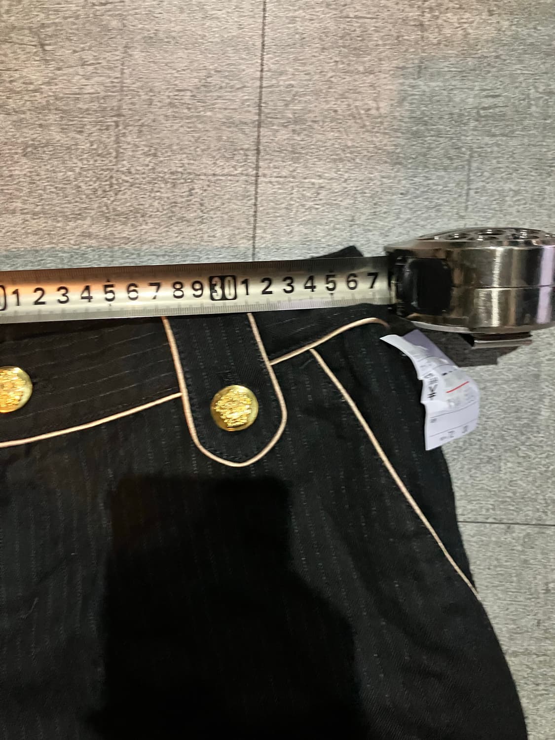 일본빈티지 Dgnace 핀터깔y2k 보헤미안 금장 하프팬츠반바지 상품이미지2