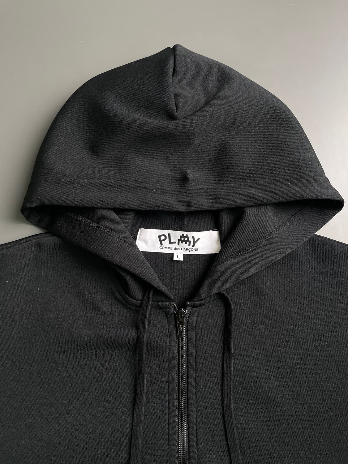 [L] 꼼데가르송X인베이더 픽셀 와펜 후드집업 상품이미지7