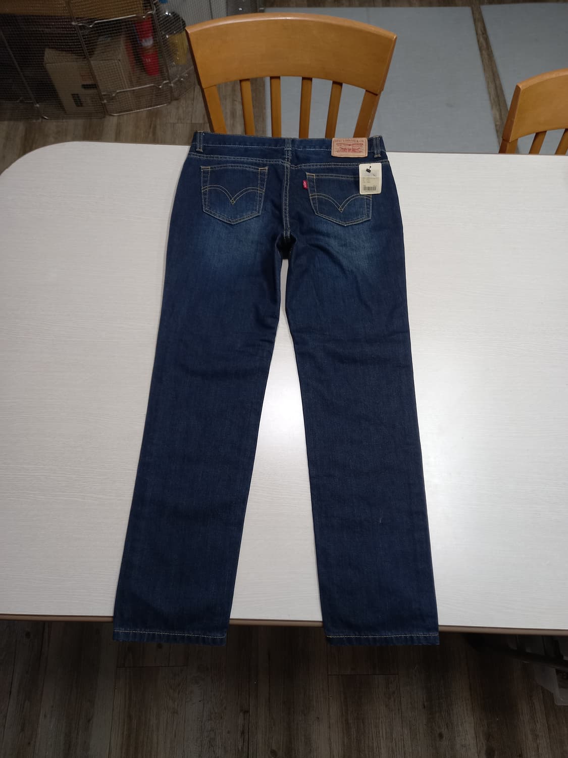 29 새상품 리바이스 키즈 Kor 워싱 상하스판 슬림일자진 29-561 상품이미지2