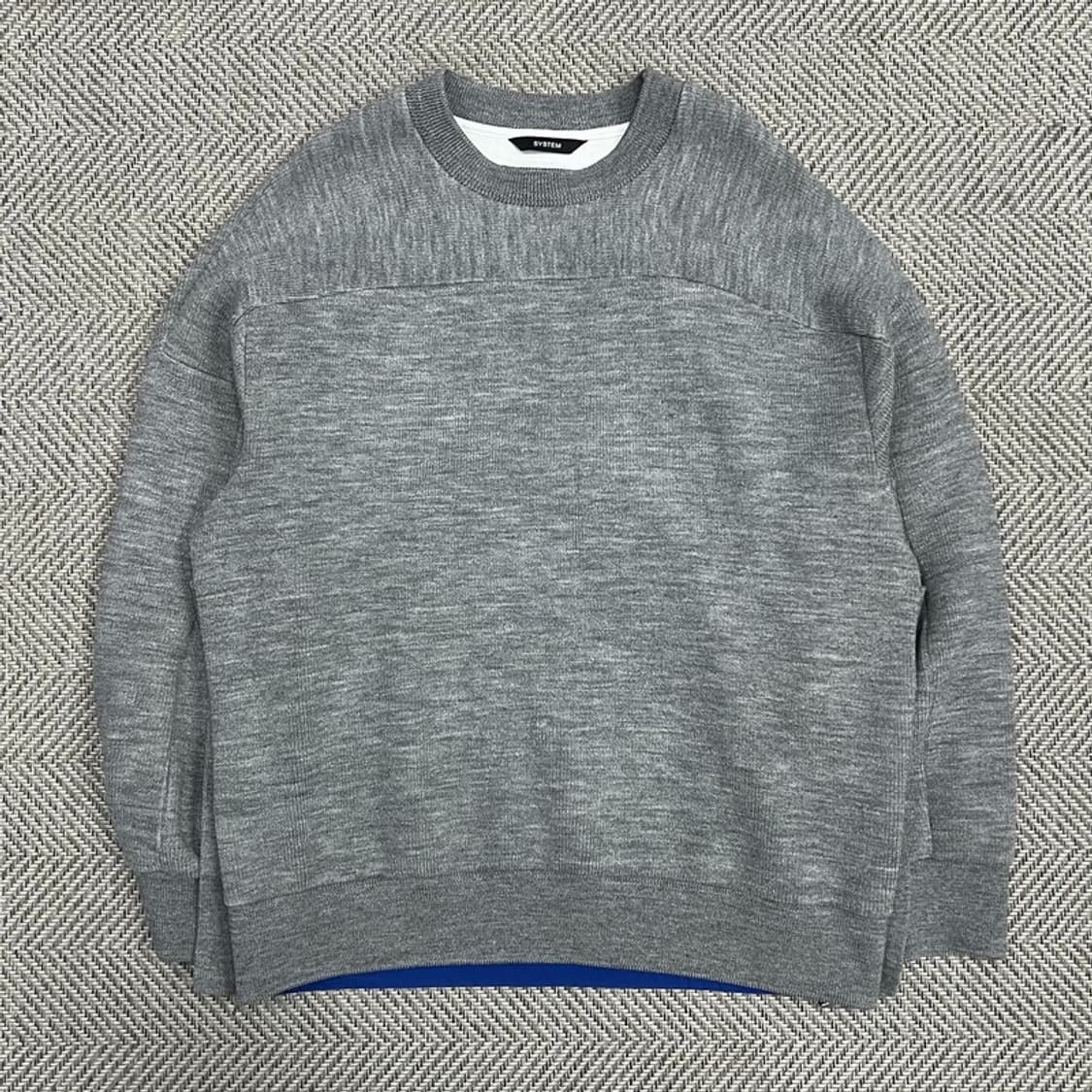 시스템 지퍼트임 니트 v0849 상품이미지1