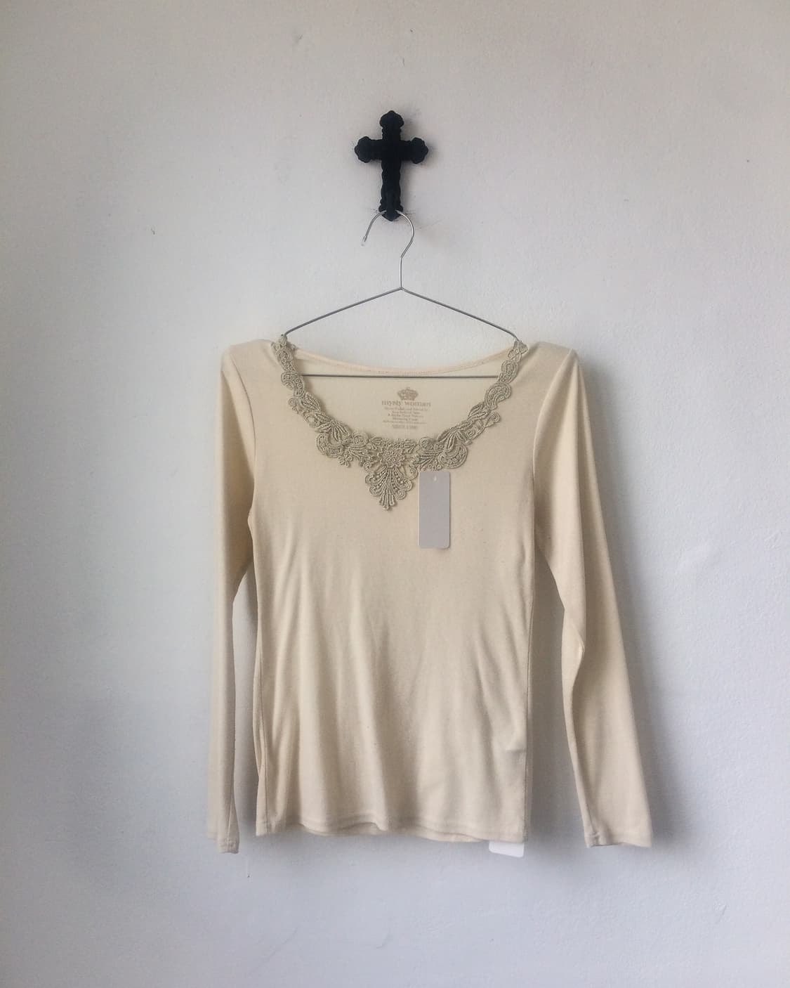 Lace patch point sleeve 상품이미지2