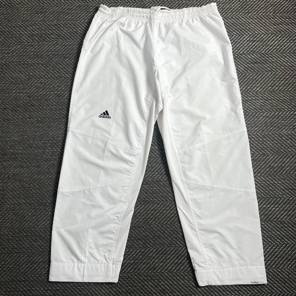 00s 아디다스 올드스쿨 화이트 우븐 트랙 팬츠o 4366 상품이미지1