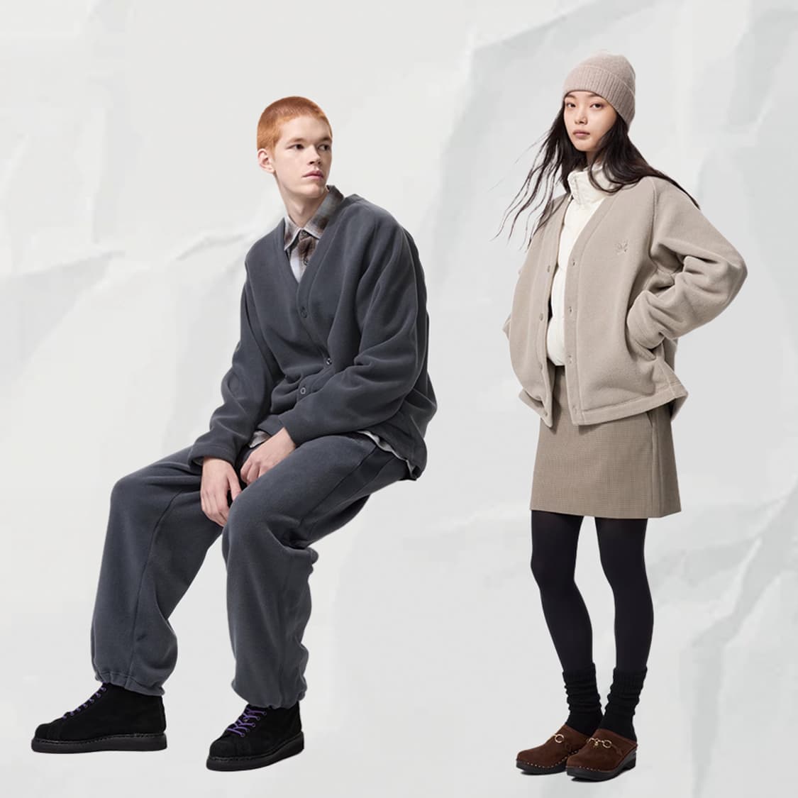 유니클로 니들스 플리스 오버사이즈 가디건 전컬러 상품이미지7