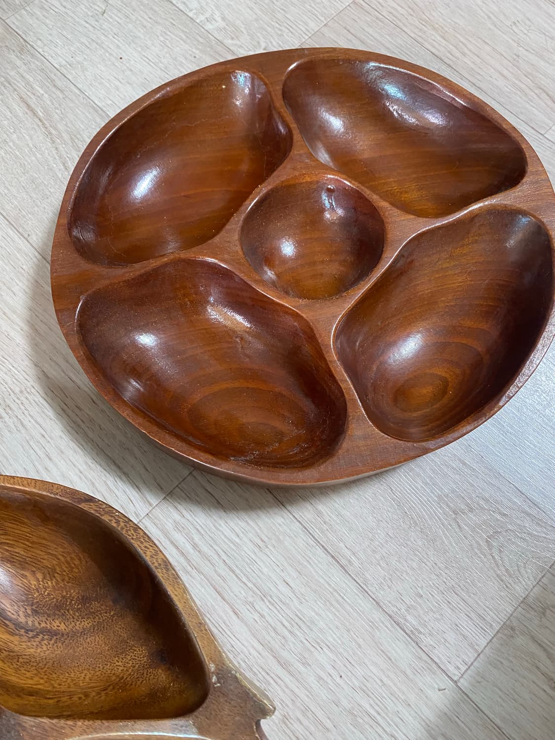 나무그릇 쟁반 2개 세트 상품이미지3