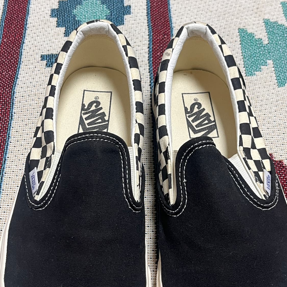 [275] Vans 반스 TM 사이드월 체커보드 슬립온 블랙 상품이미지4