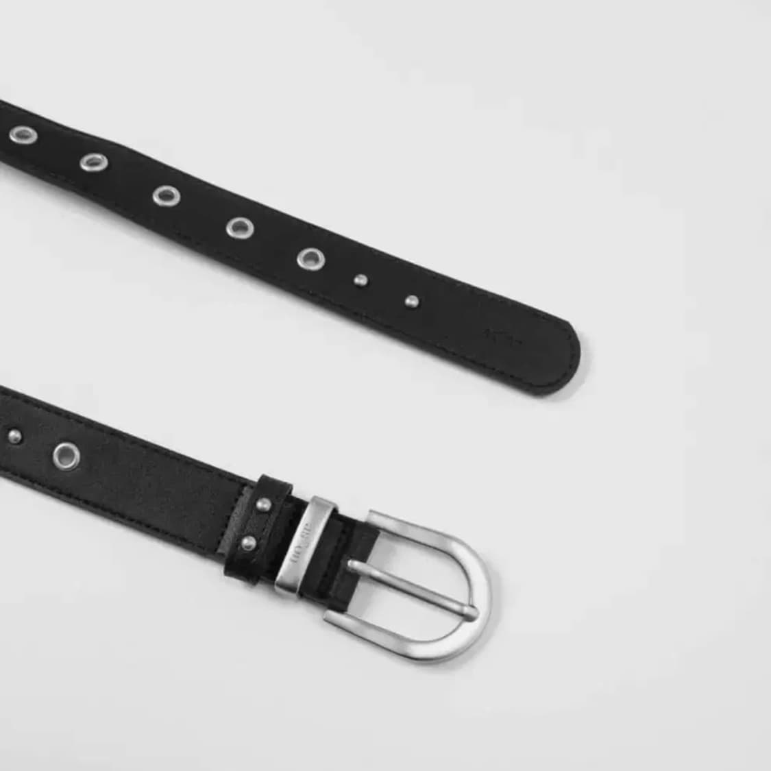 애즈온 벨트 twins eyelet belt 블랙 상품이미지2