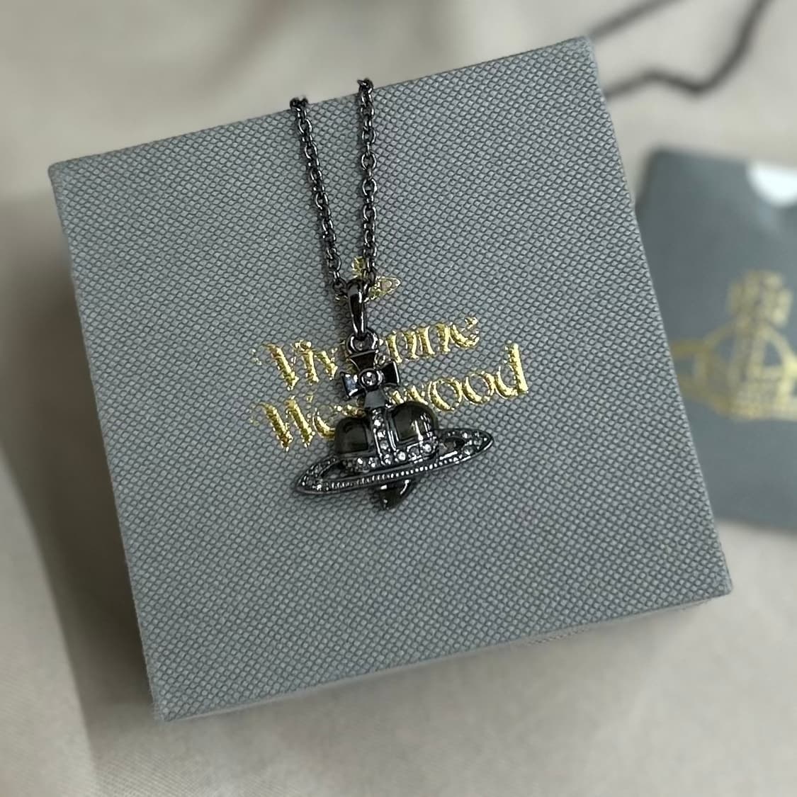 (풀박스)Vivienne Westwood Diamante Necklace 상품이미지2