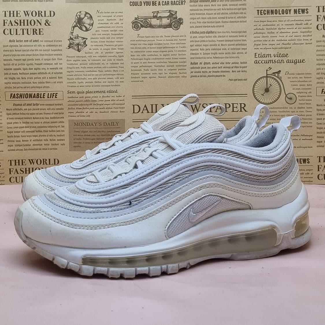 나이키 에어맥스 97 화이트 여성운동화235  상품이미지1