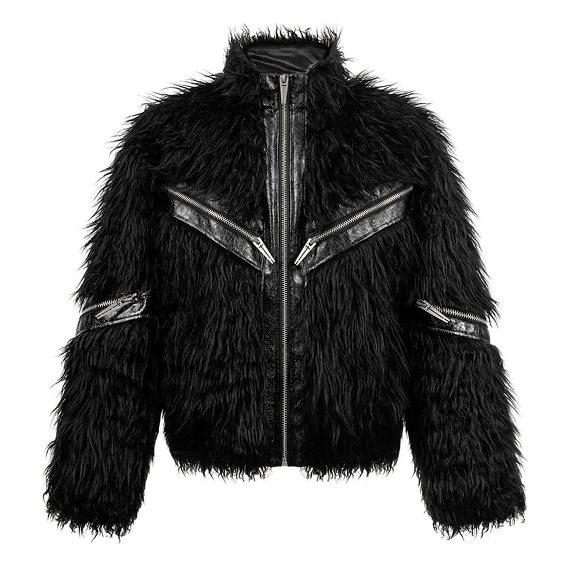 Noir Black Fur Bomber 상품이미지1