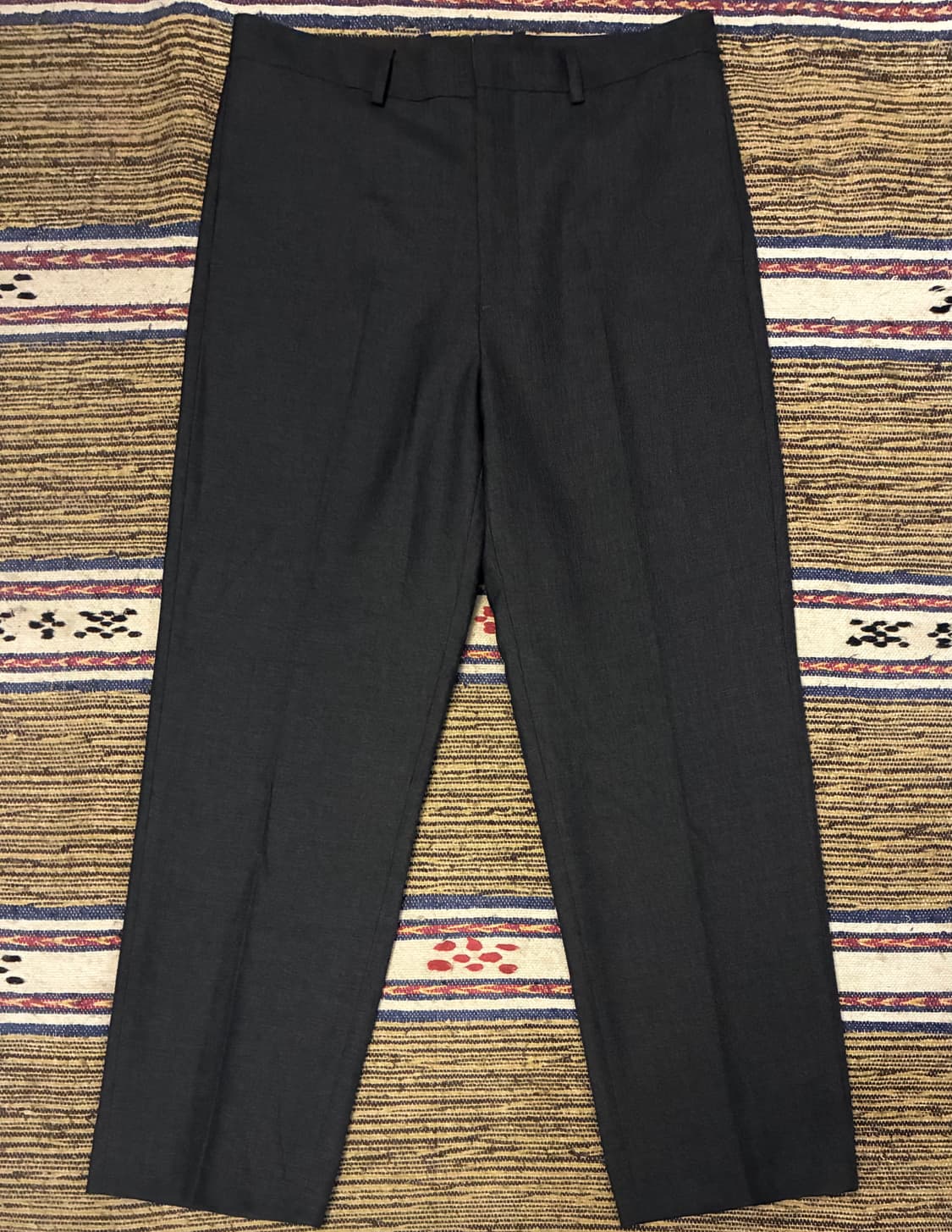 (2/31)POTTERY 포터리 울 테이퍼드 팬츠 슬랙스 다크그레이 상품이미지1