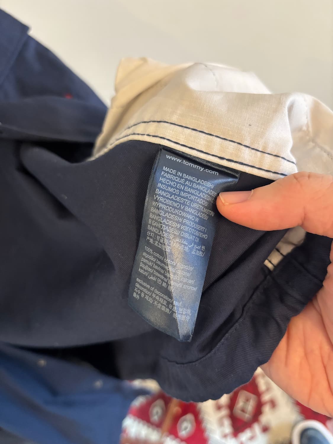 tommy 타미진스 네이비 블루종 셔츠 자켓 상품이미지5