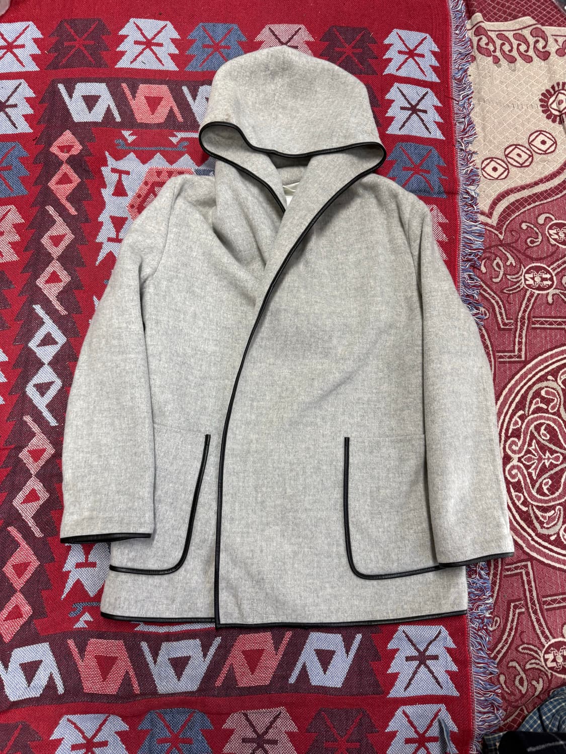 헬무트랭 18aw 판초 후드 코트  상품이미지1