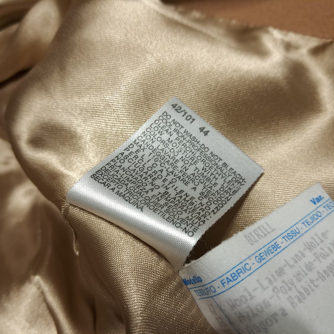 CL224 L 막스마라 90s 앙고라울 카멜 싱글 코트 상품이미지7