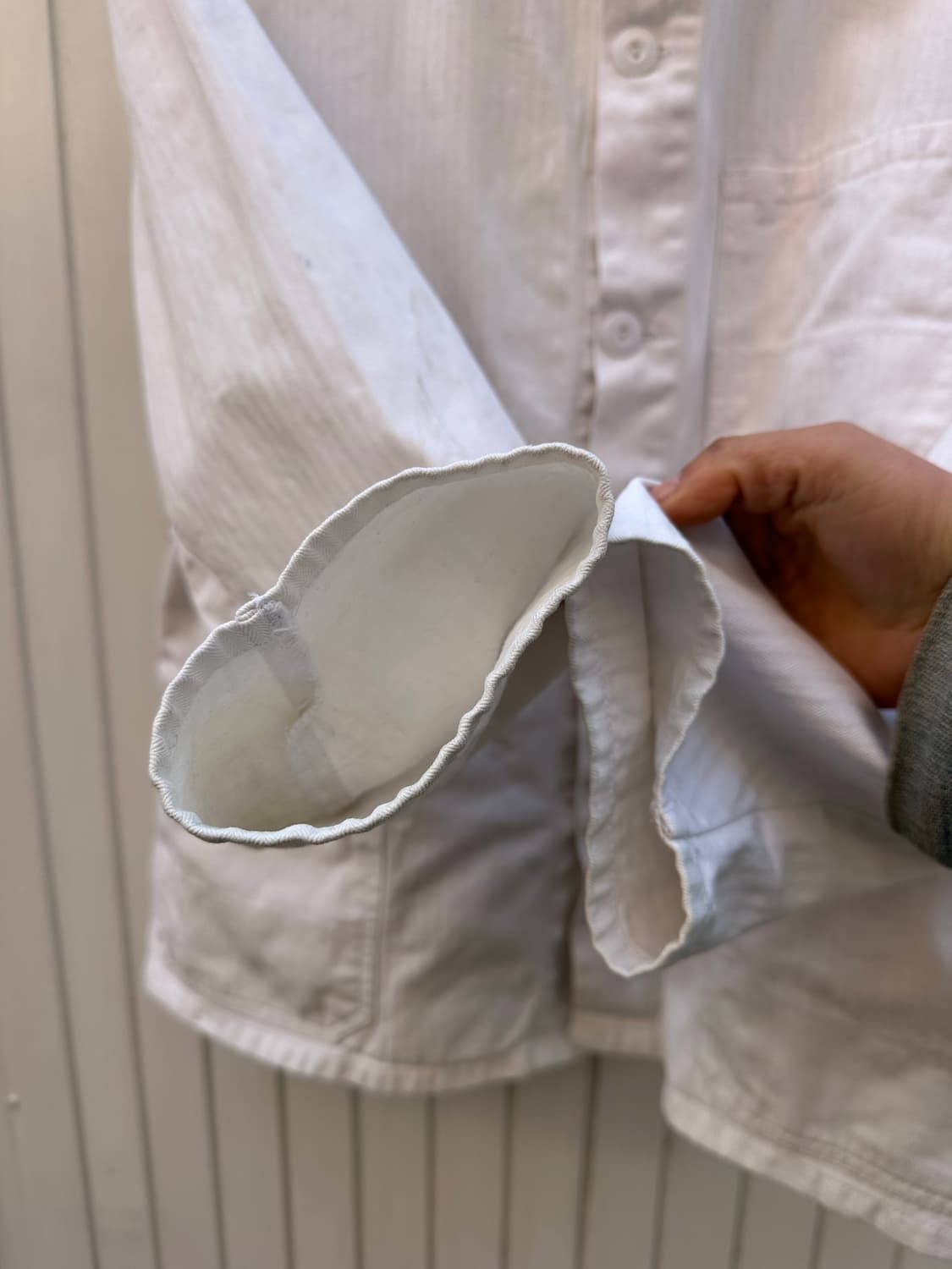 프렌치워크웨어 HBT 화이트 프렌치 워크자켓 상품이미지7