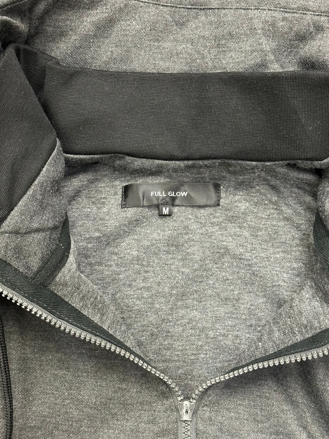 M)Japanese vintage 그레이 하이넥 후드집업 상품이미지3