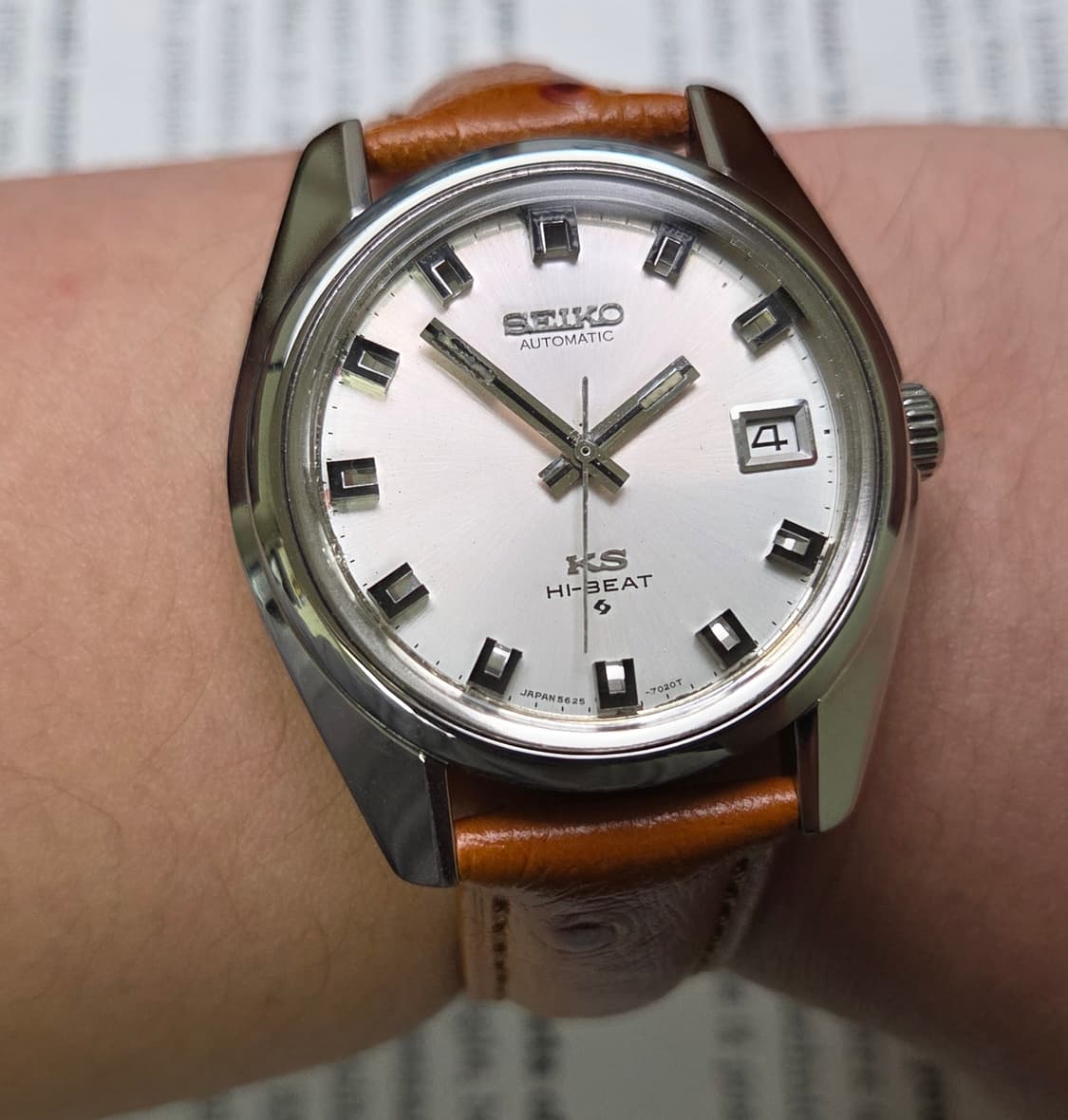 레어] 빈티지 킹세이코 56KS 와이드보이 실버판 오토매틱 금배꼽 ver 상품이미지2