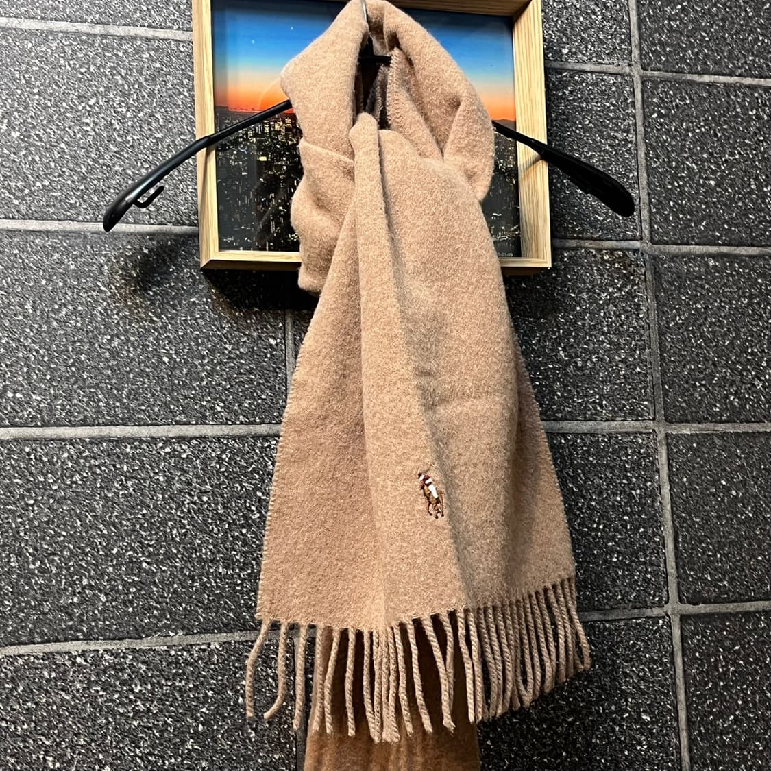 [정품] 폴로 랄프로렌 포니 울 머플러 (카멜/베이지) 목도리 상품이미지2