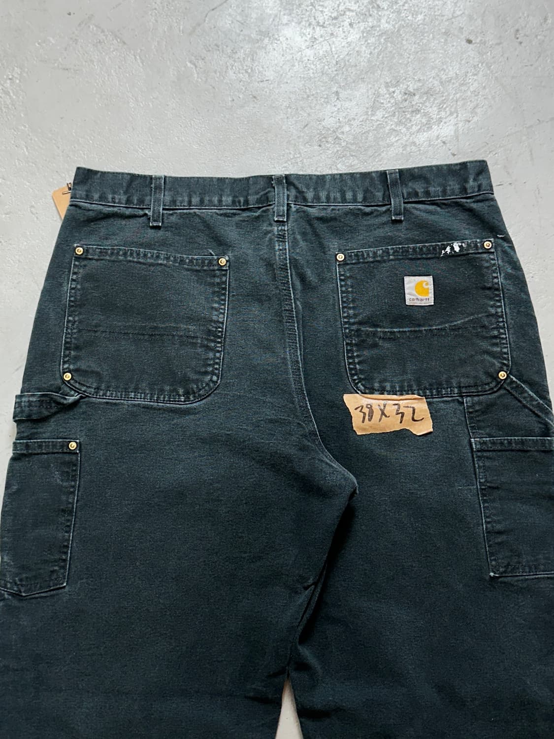 OG 칼하트 B01 더블니 블랙 칼하트 썩블니 워크팬츠 상품이미지7