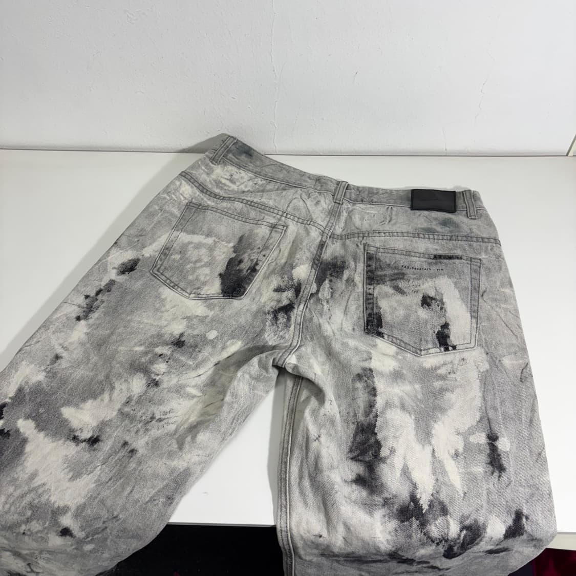 50 XL 페이탈리즘 세미와이드 타이다이 데님팬츠 상품이미지3